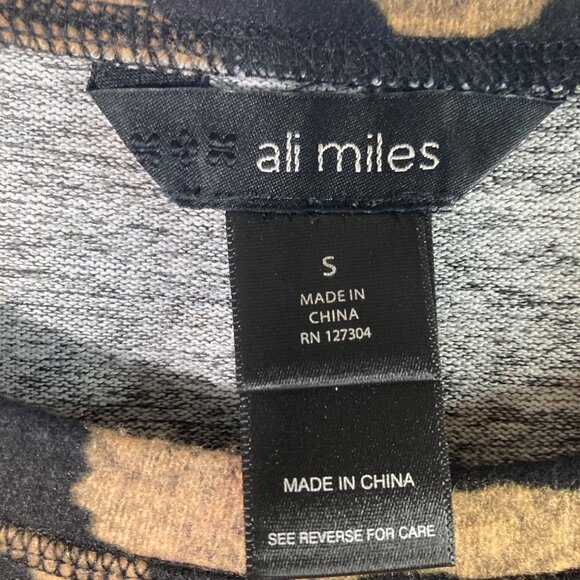 Womens Ali Miles Animal Print Top Sweater Sweatshirt S Leopard Zebra - Picture 6 of 8